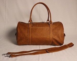 High Quality Durable Custom Waterproof Foldable Portable 100% Genuine Leather Customized Color Luxury Sport Unisex <b>Duffle</b> <b>Bag</b> - Product Image 2