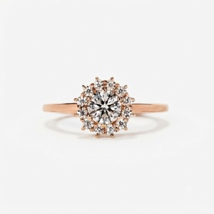 Bague en or massif 18 carats certifiée IGI, diamant de laboratoire de couleur E, clarté VS1, taille ronde 1,20 carat, bague de promesse, cadeau d'anniversaire pour femme - Product Image 2