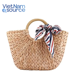 Bolsas de jacinto de agua hechas a mano de primera calidad-Artesanías ecológicas para mujeres-Venta al por mayor de lujo sostenible de Vietnam - Product Image 4