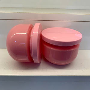 Pot en plastique personnalisé de 250ml pour gommage de crème pour le corps et emballage de revitalisant pour cosmétiques pot en PET pot de crème couleur personnalisée - Product Image 1