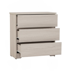 Contemporary Wooden <b>Chest</b> with 3 Drawers <b>Storage</b> Cabinet for Bedroom Living Room Furniture - Product Image 2
