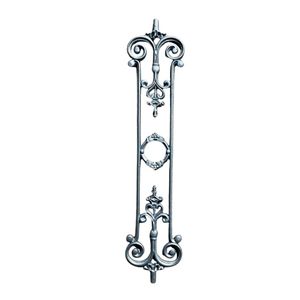 Rampe d'escalier élégante en fer forgé, accent architectural décoratif traditionnel, design durable en métal forgé - Product Image 1