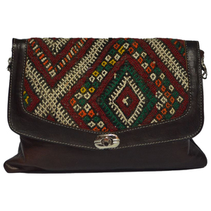 Sac à main en cuir de veau de qualité supérieure Temptress Kilim du magasin Biyadina Accessoire de voyage élégant - Product Image 1