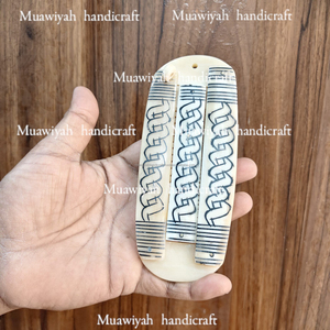 Best quality Buffalo bone Comb are premium grooming tools crafted from ethically Beard Comb Double sided comb with bone cover - Product Image 6