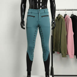 Venta al por mayor de fábrica: Pantalones de equitación multicolor con asiento completo de silicona estampada, leggings, calzones de equitación para mujer, jodhpurs. - Product Image 1