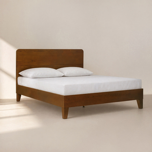 OEM/ODM <b>Solid</b> <b>Wood</b> <b>Bed</b> Frame for Minimalist Bedroom Furniture Wooden Platform <b>Bed</b> Assemblable Vietnam Bedroom Manufacturer - Product Image 1