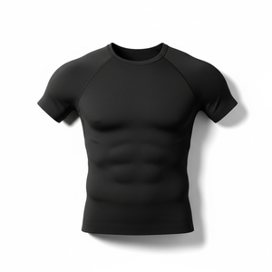 T-shirt de compression pour homme, sous-vêtement technique à séchage rapide, haute élasticité, pour la gym, la course à pied, le jogging et la randonnée - Product Image 1