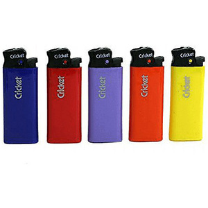 Colored Luxury Plastic Disposable Cricket <b>Lighter</b> Portable & Eco-Friendly 50 Pieces Per Tray - Product Image 5