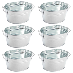 Premium Quality Eco-Friendly Modern Galvanized Pail <b>Buckets</b> Handle For Water Ash Garden Utility <b>Bucket</b> Home Decor On Sale - Product Image 2