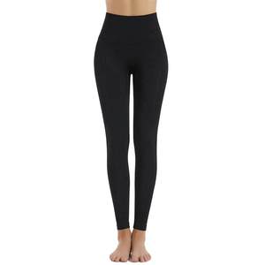 Leggings de Yoga Negros de Cintura Alta para Mujer, Pantalones Deportivos Elásticos para Gimnasio y Fitness - Product Image 6