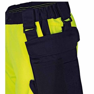 Pantalones de trabajo de seguridad de alta visibilidad para invierno, con logotipo personalizado reflectante de poliéster, multibolsillos, recién llegados, para unisex. - Product Image 5