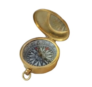 INAM ARTESANÍA Diseñador náutico Brújula Único Decorativo Hecho a mano Modelo de latón Metal pulido Regalo de negocios - Product Image 1