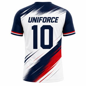 ชุดเสื้อฟุตบอลแบบซับลิเมชั่นสั่งทำพิเศษ ปี 2026 สำหรับผู้ชาย แขนสั้น ระบายเหงื่อได้ดี ผลิตจากโพลีเอสเตอร์ 100% ทรงปกติ คอวี เหมาะสำหรับฤดูร้อน - Product Image 6