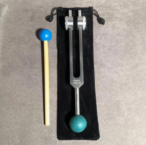 Diapasón ponderado de 128 Hz de Mars International Manufacture, superventas, con base de gema. - Product Image 3