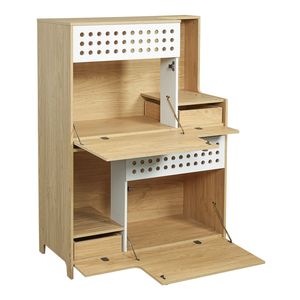 Moderno Tavolino 2-in-1 per Gatti con Recinto Naturale e Casetta Integrata, per 2 Gatti di Taglia Piccola o Media - Product Image 5