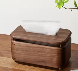 Caja de pañuelos de madera hecha a mano diseño de lujo servilletero de madera para uso en cocina y sala de estar DE LA India - Product Image 5