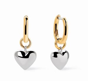 Pendientes de Corazón Entrelazados en Plata de Ley 925 con Baño de Oro - Regalo Romántico de Joyería para Mujer - Product Image 3