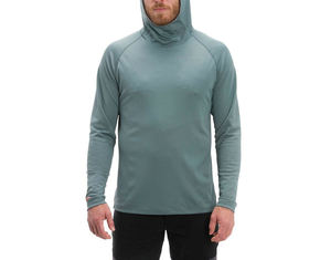 High Quality <b>Lightweight</b> Outdoor Sport Active Fit Breathable UPF 50+ Men's Sun Defense Fishing <b>Hoodie</b> - Product Image 4