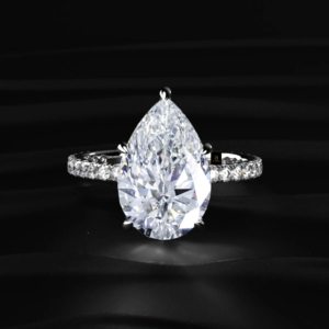 Anillo de diamantes certificados por IGI, forma de pera, color D a F, joyería fina, oro amarillo, blanco y rosa, plata de ley, anillo de compromiso. - Product Image 3
