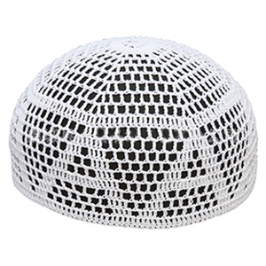 Chapeau de prière musulman en crochet pour hommes, bonnet Kufi uni, prix bas, vente en gros - Product Image 1