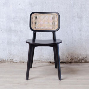 Chaise de salle à manger noire en teck au design moderne, durable, pour restaurant commercial, cuisine, école, et loisirs - Vente en gros usine - Product Image 2