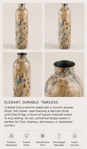 Hot Selling Classic Design Metal <b>Flower</b> Vase Enamel Finished Tabletop Decor Contemporary Handmade Design for Home Decoration - Product Image 4