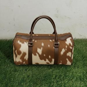 Sac de voyage en cuir véritable fait main, léger, avec fermeture éclair, style vintage, grand format, unisexe - Product Image 1