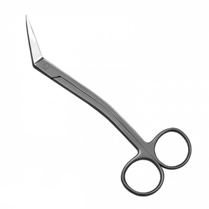 Ciseaux Locklin dentaires à manche courbé en acier inoxydable allemand, instrument chirurgical orthodontique pour la coupe des gencives, outil médical - Product Image 2