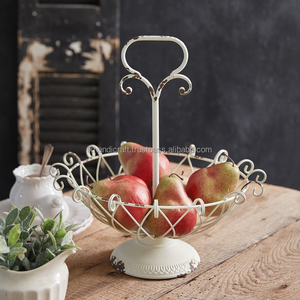 2025 Customised Classic Metal <b>Wire</b> Fruit <b>Basket</b> Rustic Table Top <b>Storage</b> for Fresh Fruit & Vegetables Sustainable Household Item - Product Image 1