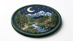 Patch brodé rond personnalisé, décoratif, à coudre sur les vestes, les casquettes, les sacs à dos, les vêtements et les accessoires de mode - Product Image 4