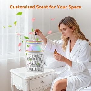 Purificatori d'aria per camera da letto con luce notturna, filtro a carbone attivo da 658 Ft2 e spugna profumata per un sonno migliore - Product Image 2