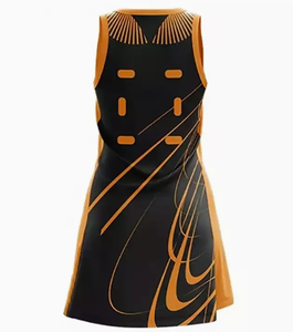 Robes de netball pour femmes sur mesure OEM, maillots sexy sublimés, techniques d'impression, 100% polyester, séchage rapide, respirant - Product Image 2
