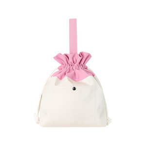 [SO,ON DESIGN] Bolsa de Mano con Cordón Ajustable, Hecha con Materiales Reciclados, Ecológica, para Viaje, Estilo Coreano - Product Image 1