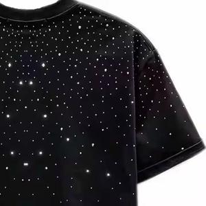 เสื้อยืดผู้ชายประดับเพชร ดีไซน์ใหม่ ขายดีที่สุด รับผลิตตามสั่ง คุณภาพสูง ตอบโจทย์ความต้องการ ขายส่งเสื้อยืดผู้ชายประดับเพชร - Product Image 4