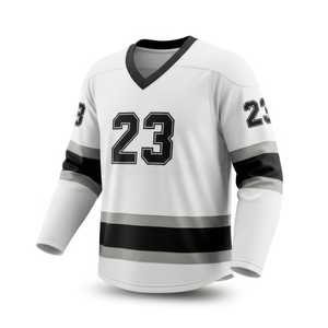 Ensemble d'uniformes de hockey sur glace unisexe de haute qualité personnalisables avec logo personnalisé, étiquettes, impression par sublimation, broderie - Product Image 3