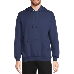 Sudadera con capucha oversize con cremallera para hombre, forro polar, hombros caídos, estampado personalizado, peso pesado, 100% algodón, color liso - Product Image 1