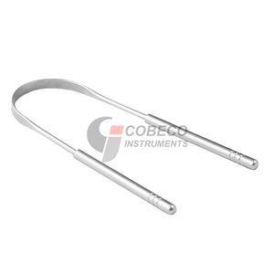 Raspador de Lengua de Acero Inoxidable de Dos Tonos, Acabado Cepillado y Pulido, Estética Moderna, Cuidado Bucal - Product Image 2