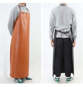 Delantal de Cuero PU sin Mangas, Resistente al Agua y al Aceite, Diseño Extralargo, Uso Térmico, Antidesgarros, Venta al por Mayor - Product Image 3