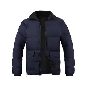 DREAMCATCHER ENTERPRISES Veste matelassée pour femme, couleur unie, col montant, épaules tombantes, manches longues, fermeture éclair, hiver - Product Image 1