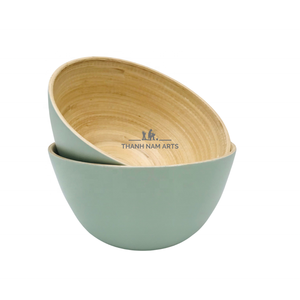 Factory Price Large <b>Bamboo</b> Serving <b>Bowl</b> 100% Natural Disposable Wood Salad/<b>Bowl</b> for Party Light Weight with Customizable Logo - Product Image 1