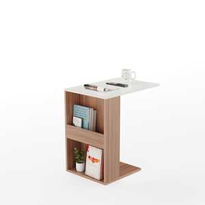 Mesa Auxiliar de Diseño Moderno Ender, Serie Premyrr, con Opciones de Color Wenge y Frosty - Product Image 1