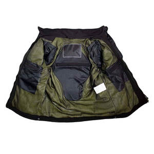 Chaqueta de invierno para hombre, con capucha, de forro polar, con cremallera, para motociclismo, con forro protector teñido liso y armaduras extraíbles, cálida para conducir. - Product Image 3