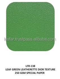 ใบสีเขียวหนังเทียมเนื้อ Dior