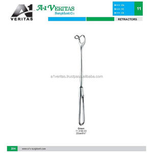 Retractor de Tiroides Verde VERITAS A-1 de Acero Inoxidable de Alta Calidad, 22 cm, Instrumento Quirúrgico Reutilizable, Kit de Sutura, Instrumento Médico - Product Image 6