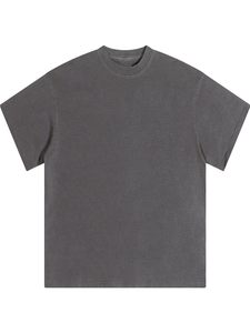 Camiseta de Manga Corta para Hombre, Talla Grande, Color Sólido, Cuello Redondo, Estilo Casual, Tejido de Punto Liso, 100% Algodón - Product Image 1