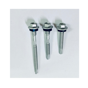 Bugle Head Tornillos autoperforantes de acero recubierto de zinc Hex Drive para muebles y mejora del diseño del hogar - Product Image 1