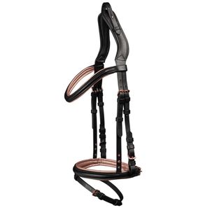 Brida Anatómica Decorativa de Lujo para Caballo, Acolchada en Cuero, Personalizable, para Carreras Ecuestres y Equitación - Product Image 3