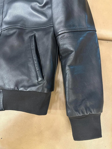 Veste en cuir véritable de haute qualité, sur mesure, en gros, style vintage, col rabattu, en cuir de vache lavé, pour hommes - Product Image 5