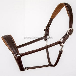 CUIR VÉRITABLE ET REMBOURRAGE COMBINAISON DE COULEURS CHEVAL COULÉ FORT AVEC QUINCAILLERIE EN LAITON LOURD - Product Image 6