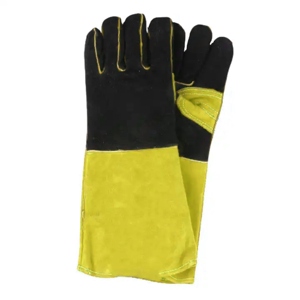 Guantes de Seguridad Reforzados de Cuero Vacuno de Primera Calidad, Antivibración, Resistentes al Calor y Chispas, para Trabajo Pesado, 11 oz, para Soldadura y Bomberos - Product Image 4